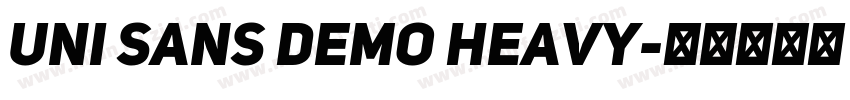 uni sans demo heavy字体转换